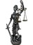Adalet Terazisi Gümüş Renginde 23 cm Themis Heykeli 1