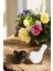 Modern Dekoratif Kuş Figürü Ikili Set - Siyah-Beyaz 3
