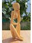 Dekoratif Thinker Temalı Düşünen Adam Heykel Biblo Bej 18 cm 4