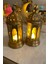 2li Set Ramazan Feneri - (Tealight LED Hediyeli ) Fanos Ev Ofis Süsü Hoşgeldin Işık Modern Dekorati 4