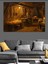Zanaatkarın Dükkanındaki Işık Dekoratif Kanvas - Mdf Ahşap Tablo 1
