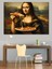 Pizza Yiyen Mona Lisa Dekoratif Kanvas - Mdf Ahşap Tablo 3