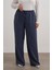 Beli Bağcıklı Düz Kesim Pantolon 4