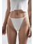 Pamuklu ve Likralı Lastikli Kaşkorse Fitilli Kadın G-String 3