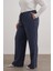 Beli Bağcıklı Düz Kesim Pantolon 5