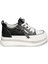 Siyah Sneakers Deri Kadın Ayakkabı 3