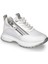 Beyaz Sneakers Deri-Tekstil Kadın Ayakkabı 1
