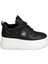 Siyah Sneakers Deri-Tekstil Kadın Ayakkabı 3