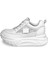Beyaz Sneakers Deri-Tekstil Kadın Ayakkabı 3