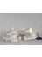 Beton Yaprak Desen Mumluk 4 Lü Set 2