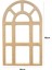 Ahşap Boyanabilir Ham Mdf Pencere, 29 x 46 cm 1