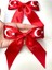 Türk Bayrak Kırmızı Saten Kurdela Fiyonk Klips Toka ELCTURK01 3