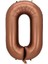 0 Rakam Karamel Folyo Balon 34 Inç 76-82 cm 1