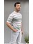 Çizgi Detay Delikli Triko T-Shirt 3