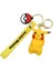 Pokemon Pikachu 3D Lüks Büyük Boy Silikon Anahtarlığı ve Çanta Aksesuarı 2 Adet 4