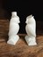 Baykuş 2'li Eş Figür Biblo Dekor 15X8X6 cm - 13,5X7X6 cm 5