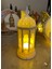 Ramazan Feneri - (Tealight LED Hediyeli ) Fanos Ev Ofis Süsü Hoşgeldin Ramazan Işık Modern Dekorati 2