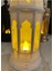Ramazan Feneri - (Tealight LED Hediyeli ) Fanos Ev Ofis Süsü Hoşgeldin Ramazan Işık Modern Dekorati 4