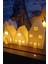 Kış Evleri 3'lü Set Dekoratif Noel Evler Tealight LED Mum Hediyeli - Dekor 8 cm Işıklı Şamdan Ev Ofi 4