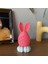 Tavşan Tealight Mumluk Dekoratif Tavşan Obje Renkli Tavşanlar Mum Hediyeli Paskalya Figür 1