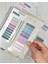 10 Renkli Cetvelli Mor ve Mavi Tonlar Oval Kenar Şeffaf Pet Indeks Sticker/ındex Sticker/post-It 1