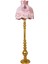 Vintage Ahşap Gold Ayak Pudra Pembe Lambader Püskül Süsleme 170 x 45 cm LM10422 5