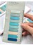 10 Renkli Cetvelli Mavi Tonlar Oval Kenar Şeffaf Pet Indeks Sticker/ındex Sticker/post-It 5