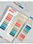 10 Renkli Cetvelli Pembe ve Mavi Tonlar Oval Kenar Şeffaf Pet Indeks Sticker/ındex Sticker/post-It 4