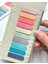 10 Renkli Cetvelli Pembe ve Mavi Tonlar Oval Kenar Şeffaf Pet Indeks Sticker/ındex Sticker/post-It 5