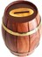 Maun Ağacından Dekoratif Ahşap Fıçı Kumbara 3