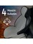 Mazda 2 Uyumlu Koltuk Kılıfı Minder Çizgili Füme Beyaz 2+1 Ön Arka Set 4