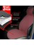 Fiat Siena Uyumlu Koltuk Kılıfı Minder Çizgili Siyah Kırmızı 2+1 Ön Arka Set 3