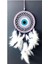 Nazar Boncuğu Motifli Lila Rengi Dream Catcher Düş Kapanı Duvar Süsü 3