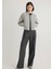 Gri Crop Bomber Ceket 1110359-88467 1