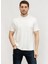 Bisiklet Yaka Beyaz Erkek T-Shirt Traın Lux Tee 1