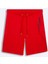 Erkek Basıc Fermuarlı Baskılı Kırmızı Şort 1