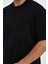 Erkek Loose Siyah T-shırt 5