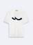 Erkek Kısa Kollu Sıfır Yaka Sıgn Baskılı Regular Beyaz T-shırt 1