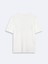 Erkek Kısa Kollu Sıfır Yaka Sıgn Baskılı Regular Beyaz T-shırt 2