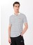 Çizgili Beyaz Erkek Polo T-Shirt J5SM-TST7317 1