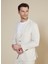 Slim Fit Bej Erkek Çizgili Ceket BBSS25MBL010 3