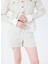 Normal Ekru Kadın Ceket Fern Shırt Jacket 4023 4
