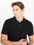Siyah Erkek Polo T-Shirt ML211810001 Erkek Regular Fit Polo 4