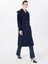 Lacivert Kadın Trençkot Masculıne Trench 9018 5