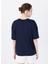 Bisiklet Yaka Lacivert Kadın T-Shirt The Relax Tshırt 4010 5