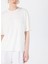 Bisiklet Yaka Kırık Beyaz Kadın T-Shirt The Relax Tshırt 4010 4