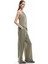 x Sima Tarkan Haki Kadın Straight Pantolon 5SAK40089EW 2