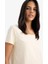 Regular Fit Yuvarlak Yaka Basic Düz Kısa Kollu Tişört K1508AZ25SM 5