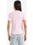 Slim Fit Dar Kesim Bisiklet Yaka Basic Düz Ribana Kısa Kollu Pembe Tişört F3504AX25SM 5
