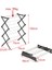 Portadry Taşınabilir Yer Tasarruflu Pratik ve Dayanıklı Metal Akordiyon Çamaşır Askısı-70 cm Siyah 3